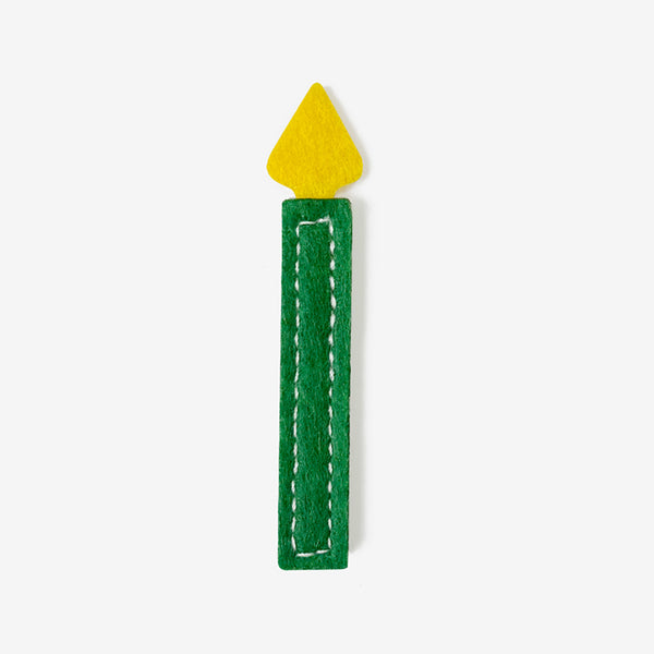 Food Busy Book - Green candle — Montessori busy book by My First Book