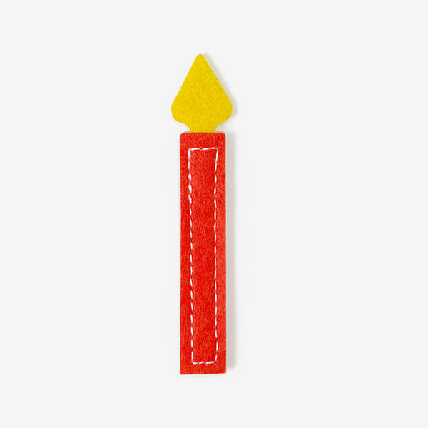 Food Busy Book - Red candle — Montessori busy book by My First Book