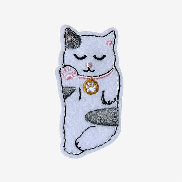 Lucky Cat Busy Book - White cat — Montessori busy book by My First Book
