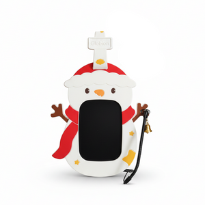 Christmas-themed doodle pad with reindeer on a white background